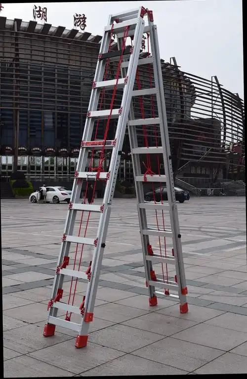 懒猫工程梯子铝合金伸缩梯升降梯多功能折叠梯加厚人字梯装修梯复式楼