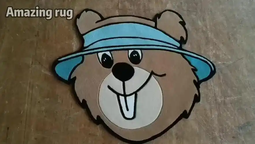 rick and morty funny cartoon rug hand tufted 3d customized logo