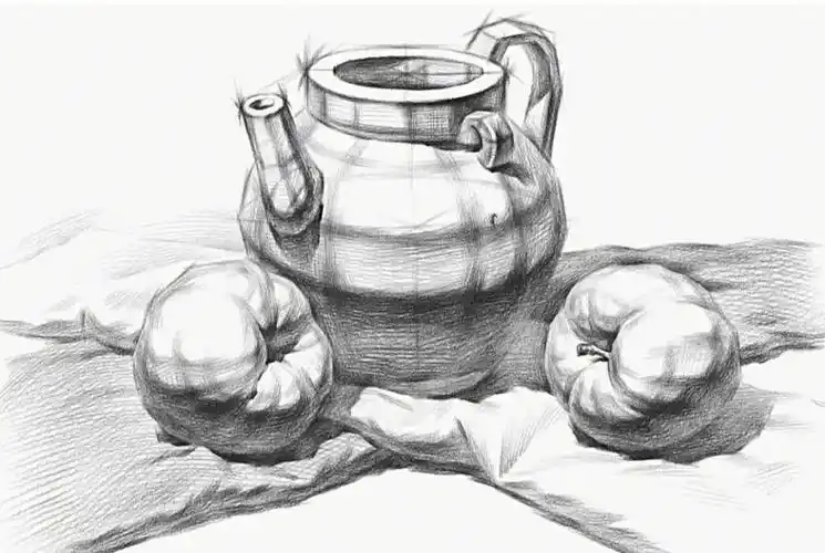 优秀静物组合素描欣赏