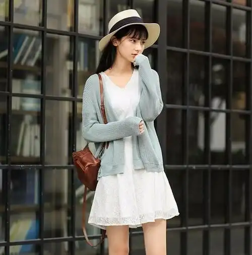 春季针织开衫怎么穿好看 气质开衫搭配女人味满满