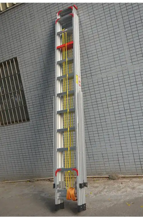 登高伸缩梯子单双面人字梯铝合金加厚工程折叠梯多功能升降爬梯双面