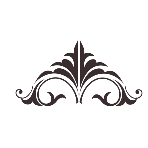 复古装饰_黑色复古装饰花纹标签png素材-90设计