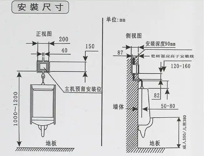深圳申浦卫浴暗装小便斗感应器 厂家直销医院自动智能感应器28110