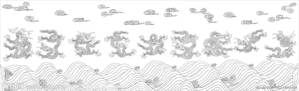 九龙图设计图__传统文化_文化艺术_设计图库_昵图网nipic.com