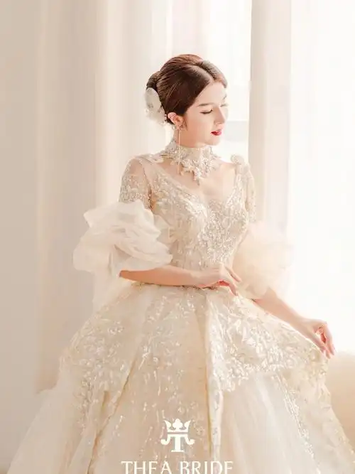 高贵华丽的顶级主纱佛山|礼服|婚纱|顺德|妆面|新娘造型|新娘发型