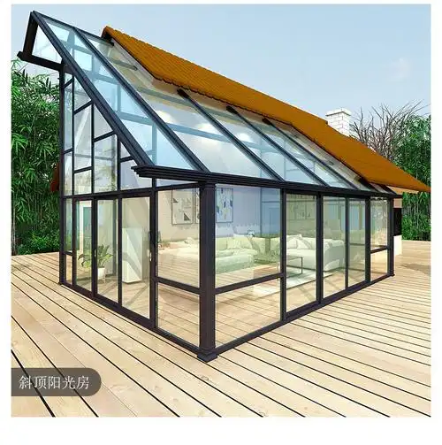 长沙德技双品别墅阳光房设计露台阳光房装修效果图_玻璃房