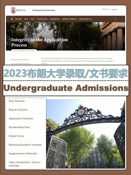 admissions602023brown本科录取要求