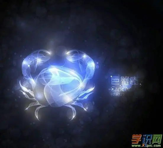 星座图片巨蟹座带字壁纸