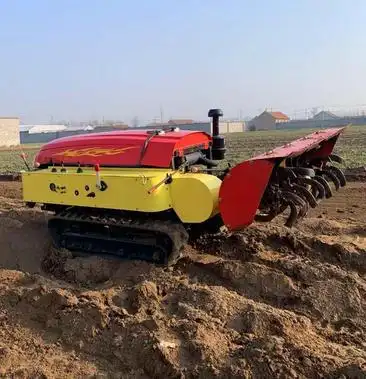 多功能35马力手自一体履带旋耕机,开沟施肥回填一体机