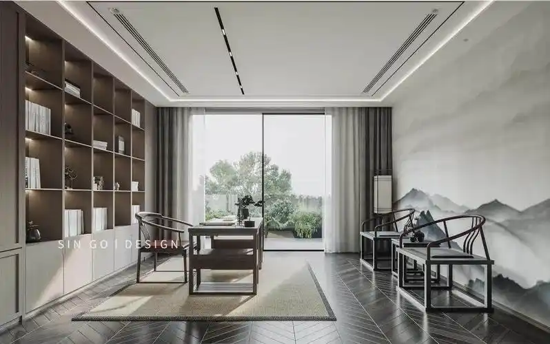 茶室&书房一体化,堪称经典的最佳设计组合!