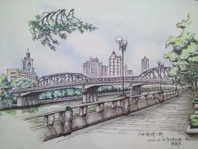 广州风景写生画(1)--杨国光