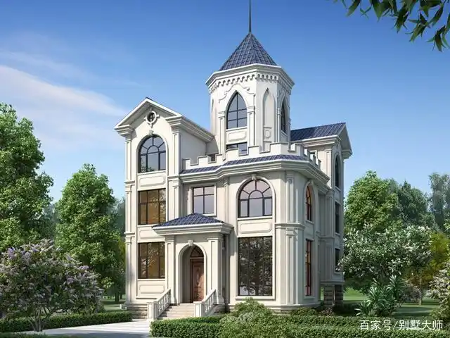 别墅大师三层欧式城堡别墅设计图