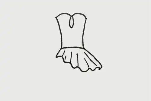 美少女公主裙简笔画教程画法简单又漂亮公主裙简笔画怎么画