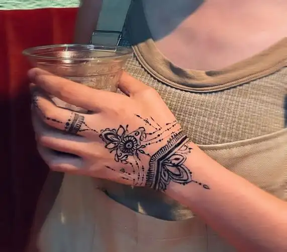 是我很喜欢的海娜纹身