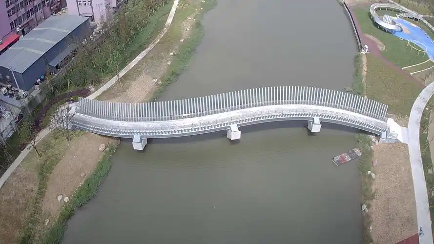 金海园区绿化景观桥 - 成功案例 - 浙江建业钢结构工程有限公司