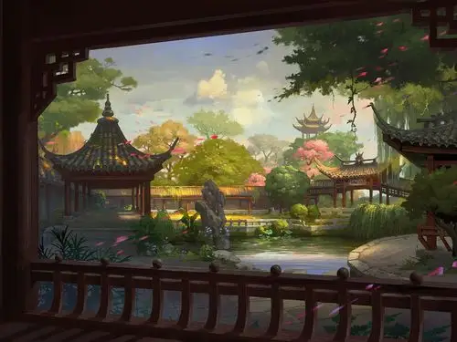 园内小景-王振卫_宣传图,气氛稿,场景原画_涂鸦王国插画