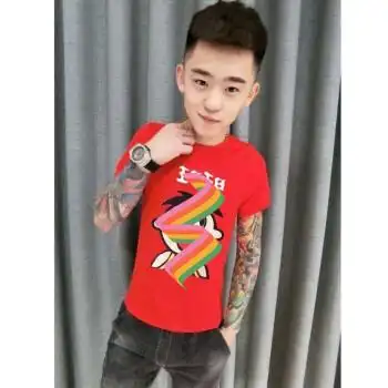 旺仔紧身衣精神小妹衣服套装旺仔紧身衣精神小伙旺旺套装衣服儿童三