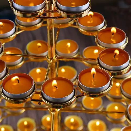 108盏酥油灯座花灯架子蜡烛烛台佛供其他特色工艺品