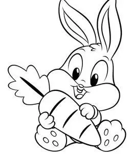 9张大眼睛长耳朵的大门牙兔子卡通简笔画