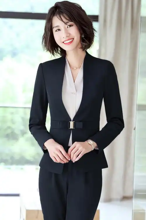 yr6012职业装套装女时尚气质正装女面试大学生工作服女/一件代发