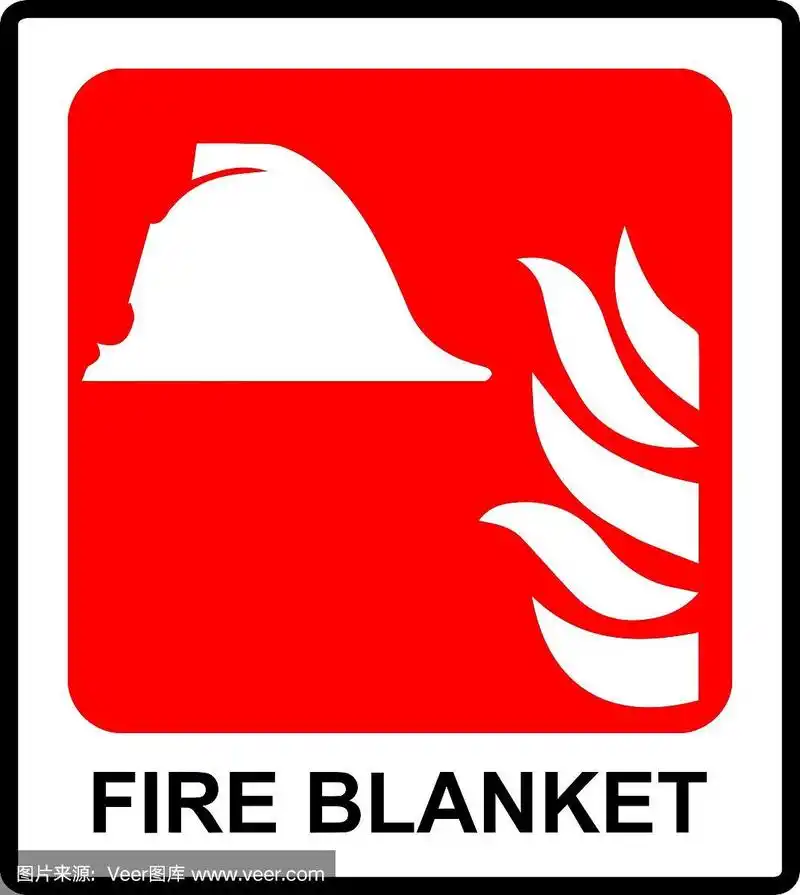 标志,灭火毯,红色,安全的,图像