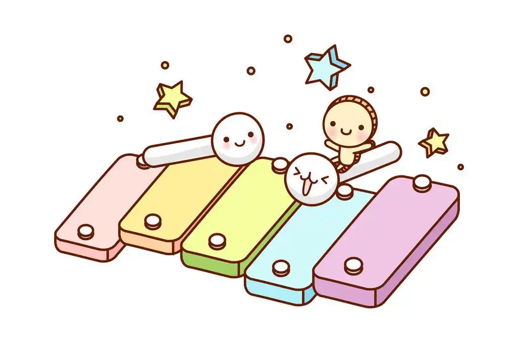 木琴,向量,在白色背景上的木琴