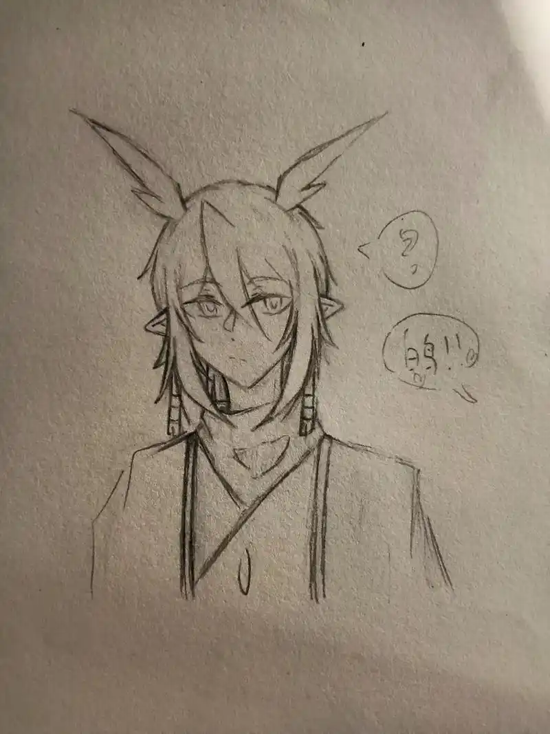 绘画 #手绘 #铅笔稿 #白鸟 #光遇白鸟 #光遇sky  - 抖音