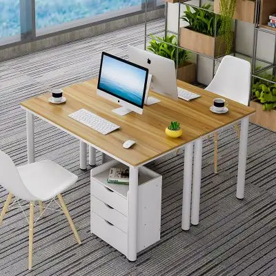 现代台式单人多功能办公电脑桌简约美式写字台办公家具简易家用桌