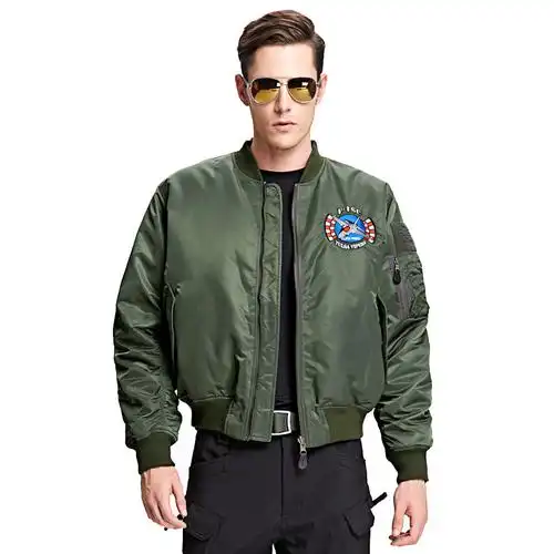 p131兵行者空军飞行夹克 军迷服饰 经典飞行服 军绿色