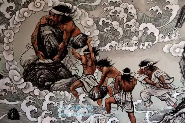 鲧禹治水是我国上古神话传说,鲧是禹的父亲,在尧在位的时候,洪水频发