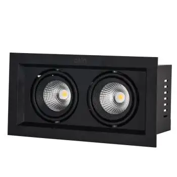 雷士照明led单双头10x10x20cm方形格栅灯6w cob射灯nled5861 5862