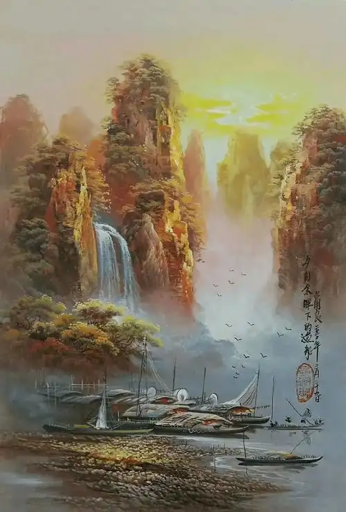 风水油画大师-吕国良_艺术_系列_冷暖