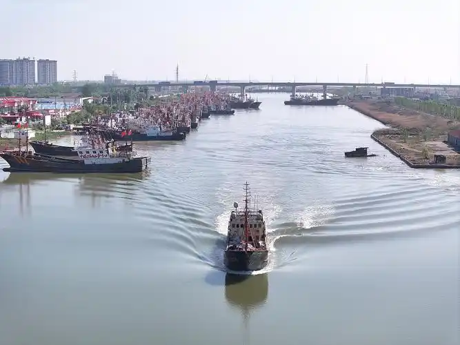 江苏连云港:渔船提前归港准备伏季休渔