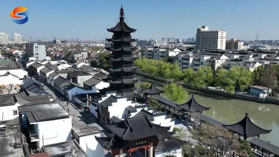 空中看泗泾古镇新颜