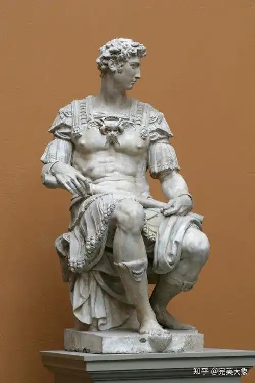 基罗的作品, "美第奇"完整的全身雕像是这样的 这是,朱利亚诺·美第奇