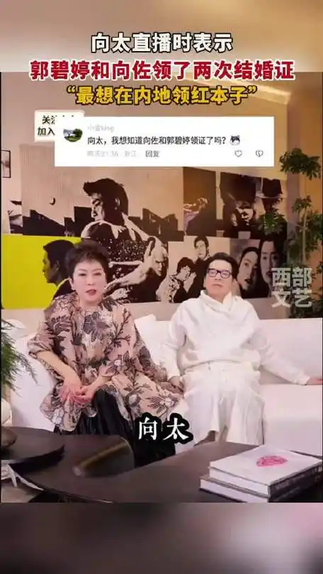 向佐郭碧婷领了两次证#    向太在直播采访中说向佐郭碧婷领了两粗い