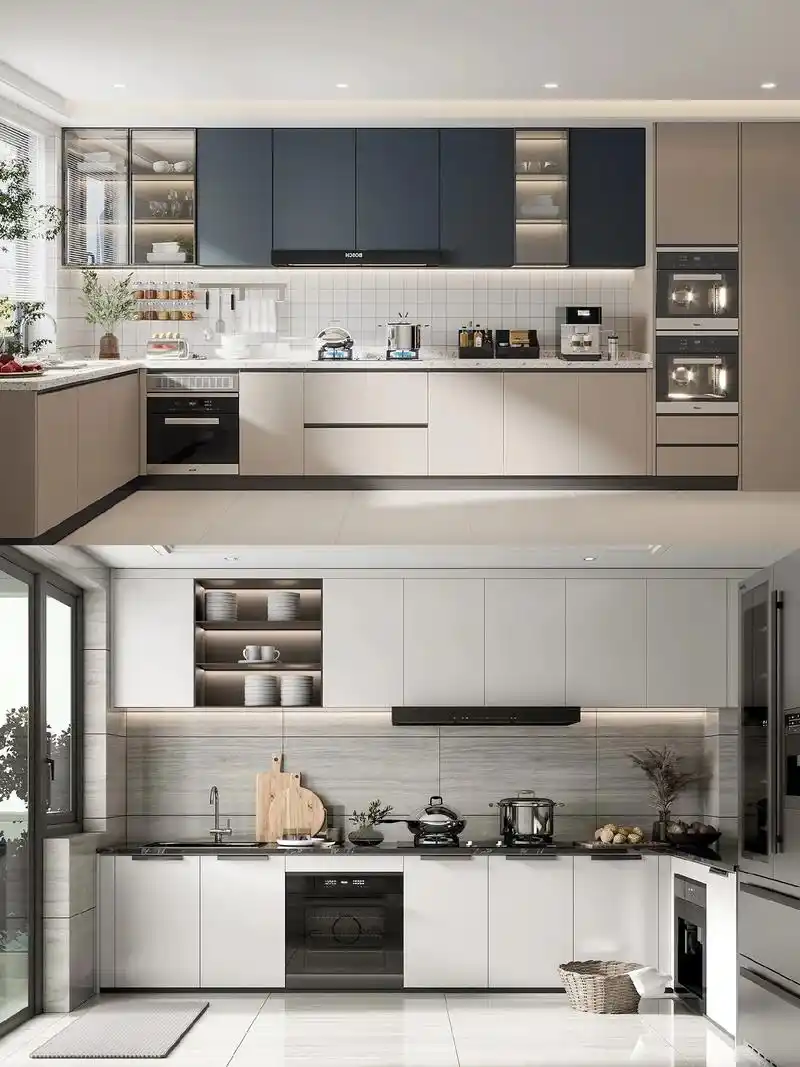 现代轻奢厨房设计来咯,快收藏!#厨房设计 #厨房装修 #现代 - 抖音