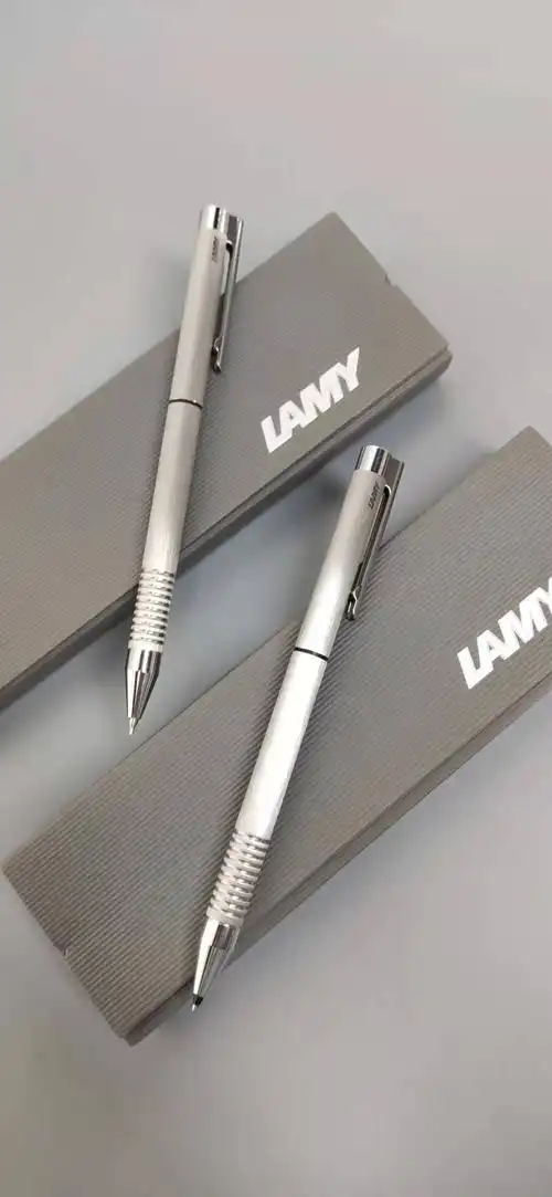 德国凌美lamy ms lamy twin logo连环系磨砂钢自动铅笔圆珠笔