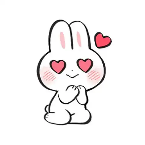 手绘头像简笔画小兔子可爱图片