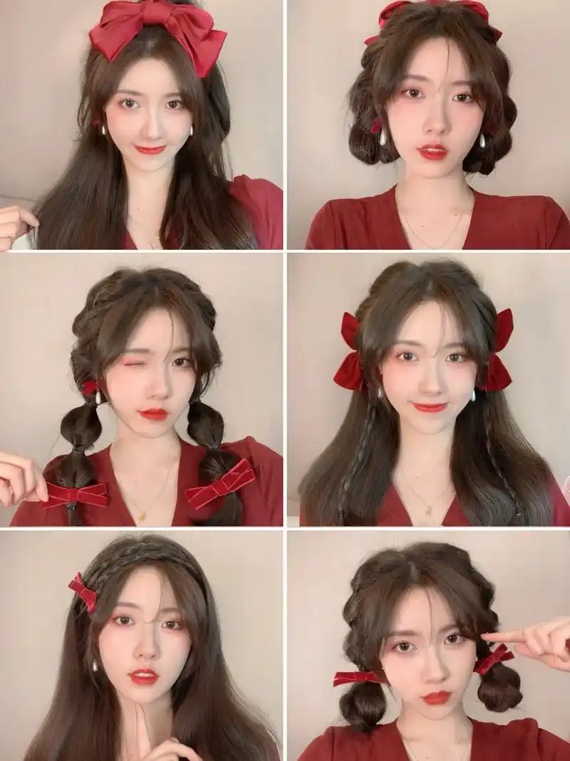 秋冬发型天才～方圆脸一定要试试扎发!