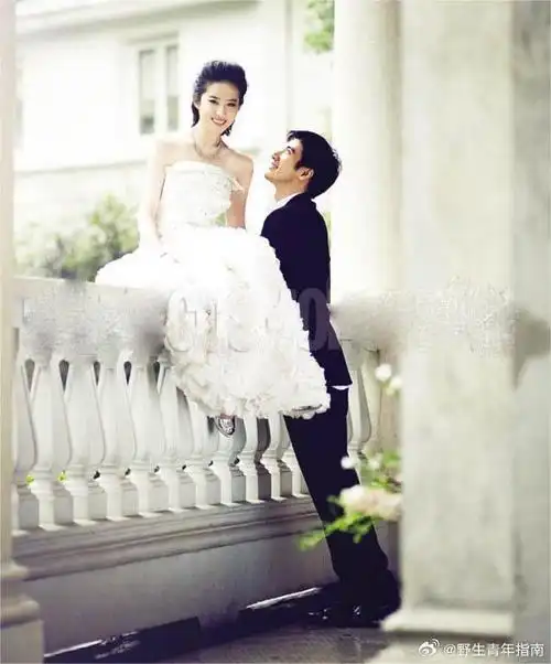 刘亦菲和王力宏这组给杂志拍的婚纱照真的很惊艳,当时觉得这两个人就