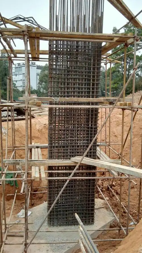 16#-1墩柱钢筋绑扎