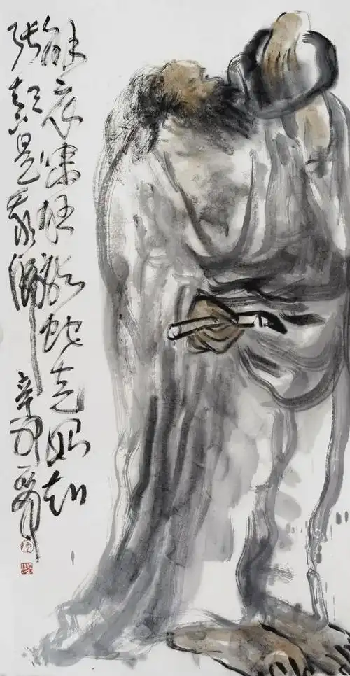 与古为友陈一峰大写意人物画欣赏