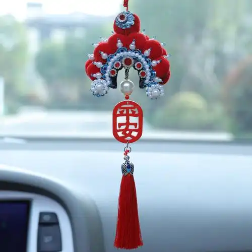 精选5折凤冠车挂件diy成品手工制作汽车挂件车内吊饰车载挂饰女神款