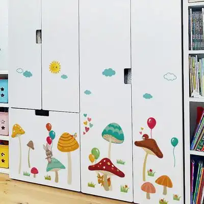 柜子贴纸自粘家具翻新贴衣柜装饰小图案贴画橱柜门墙贴纸北欧ins