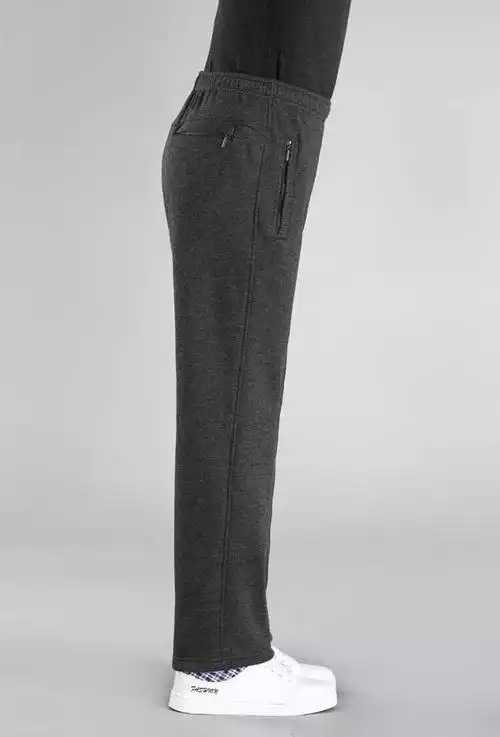 加绒加厚运动裤男羊羔绒裤子男士中老年爸爸卫裤老人棉裤冬季sn7237