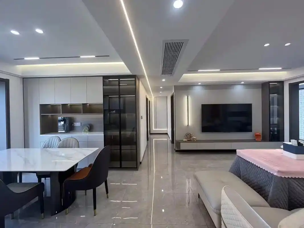 汉寿金科02户型样板房现代轻奢风格现场拍摄图片有喜欢的可以私聊