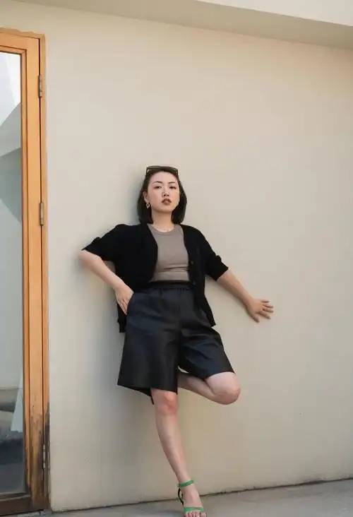 原创今夏超流行的五分裤穿搭比长裤更加清爽比短裤更休闲