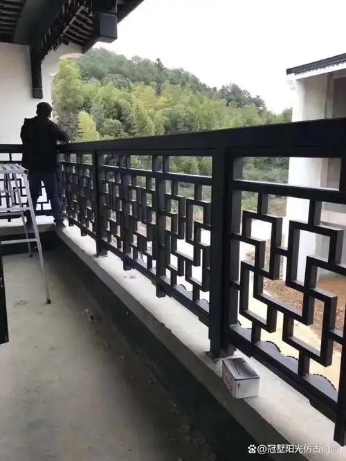 农村中式庭院中式栏杆款式冠墅阳光