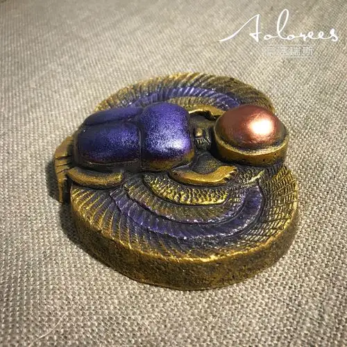 澳洛瑞斯埃及纪念品圣甲虫护身符风水摆件办公室装饰创意摆件